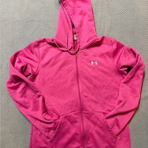 Under Armour Vibrant Pink Full-Zip Hoodie